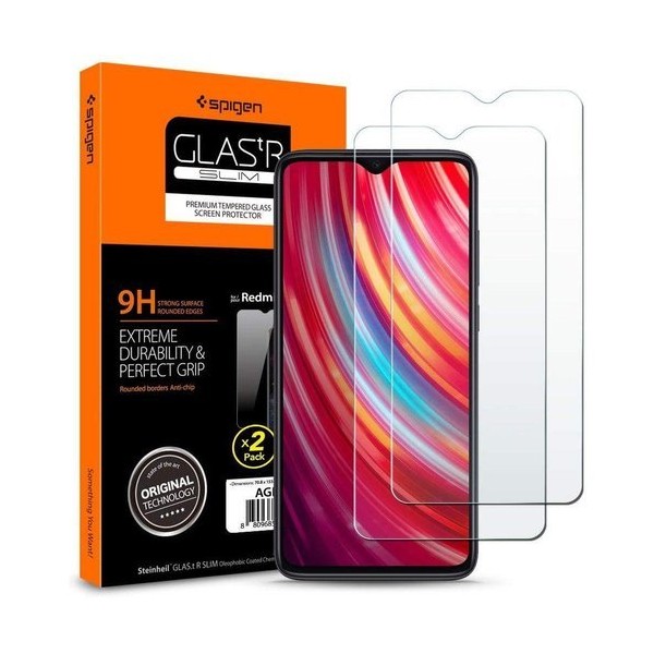 Стъклен протектор SPIGEN Glass TR за Xiaomi Redmi Note 8 Pro, 2 Броя