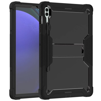 Калъф-Techsuit - Rugged TabShell + Screen Protector - Samsung Galaxy Tab S9 FE Plus - Black