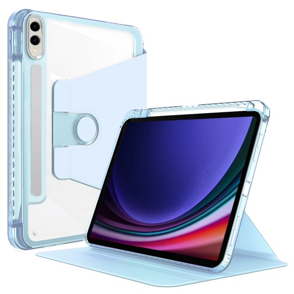 Калъф-Techsuit - Crystal Vision - Samsung Galaxy Tab S9 Plus / S9 FE Plus - Bleu