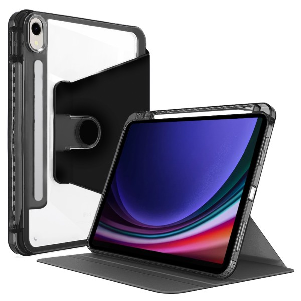 Калъф-Techsuit - Crystal Vision - Samsung Galaxy Tab S9 / S9 FE - Black