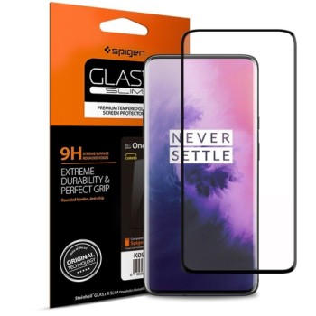 Стъклен протектор SPIGEN Glass TR за OnePlus 7 Pro, Черен