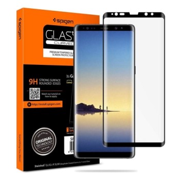 Стъклен протектор SPIGEN Glass TR за Samsung Galaxy Note 8, Черен