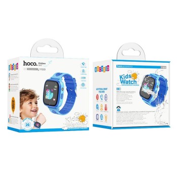 Смарт часовник за Деца HOCO Y100, kids Smartwatch, call function, Blue