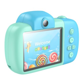 Детски фотоапарат HOCO Digital kids camera DV201, дигитална камера за снимки и видео, Blue