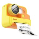 Детски фотоапарат и Принтер HOCO Digital kids Camera - Printer DV200, Yellow Orange