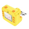 Детски фотоапарат и Принтер HOCO Digital kids Camera - Printer DV200, Yellow Orange