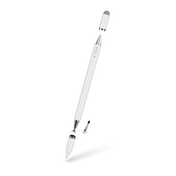 Писалка Tech-Protect Stylus Pen USP200 3-TIP STYLUS PEN за таблет и телефон, White