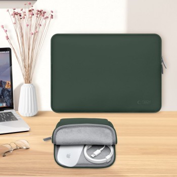 Чанта за лаптоп TECH-PROTECT NEOSLIM LAPTOP 13-14'', Midnight Green