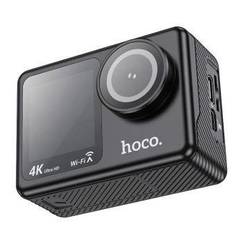 HOCO sports camera, dual screen 1,3" + 2" 4K/30fps DV101, black