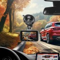 Видеорегистратор HOCO DV6, car camera, Дисплей 3" + Rear camera ,1080P / 30fps,  iron gray