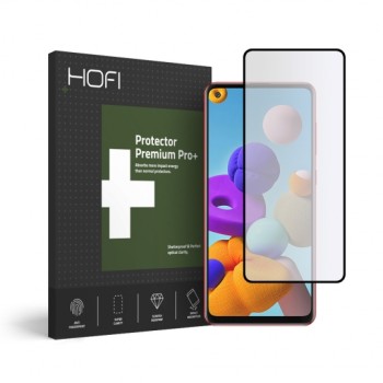 Стъклен протектор HOFI Ultraflex за Samsung Galaxy A21s, Черен