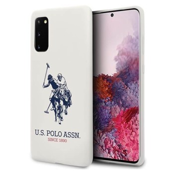 U.S. Polo Assn. Silicone Case силиконов кейс за Samsung Galaxy S20, Бял