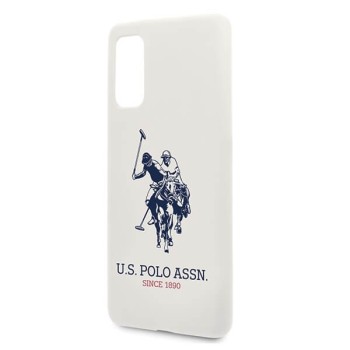 U.S. Polo Assn. Silicone Case силиконов кейс за Samsung Galaxy S20, Бял