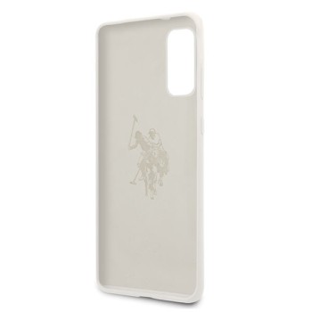 U.S. Polo Assn. Silicone Case силиконов кейс за Samsung Galaxy S20, Бял