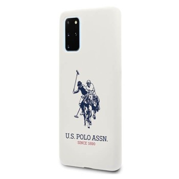 U.S. Polo Assn. Silicone Case силиконов кейс за Samsung Galaxy S20+ Plus, Бял