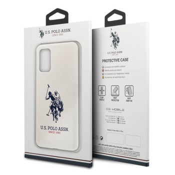 U.S. Polo Assn. Silicone Case силиконов кейс за Samsung Galaxy S20+ Plus, Бял