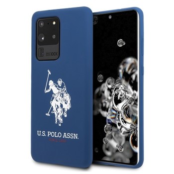 U.S. Polo Assn. Silicone Case силиконов кейс за Samsung Galaxy S20 Ultra, Син