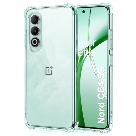 Калъф Shockproof Clear Silicone - OnePlus Nord CE4 - Clear