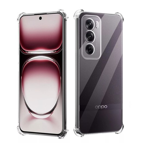 Калъф  Shockproof Clear Silicone - Oppo Reno12 Pro - Clear