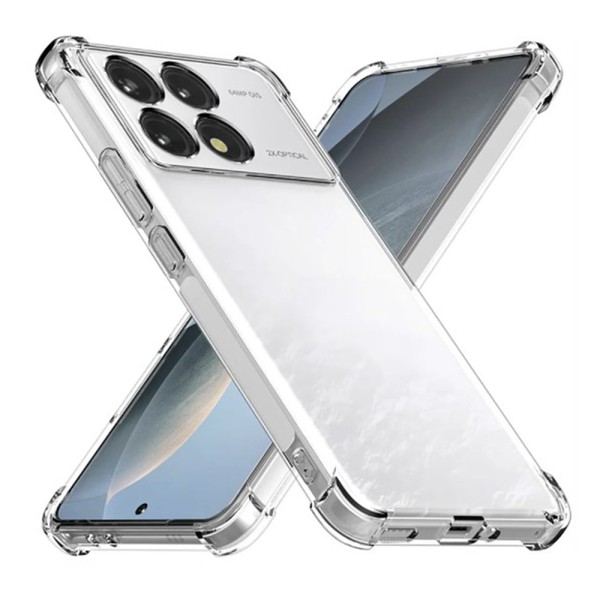 Калъф Shockproof Clear Silicone - Xiaomi Poco F6 Pro - Clear