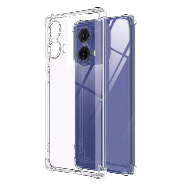 Калъф Shockproof Clear Silicone - Motorola Moto G85 - Clear