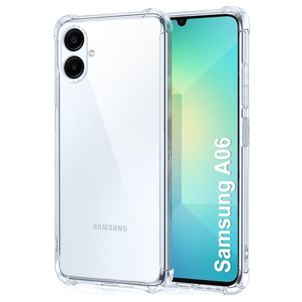 Калъф Shockproof Clear Silicone - Samsung Galaxy A06 - Clear