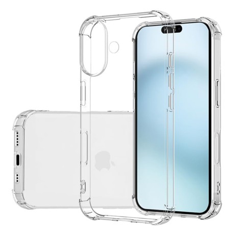 Калъф Shockproof Clear Silicone - iPhone 16 - Clear