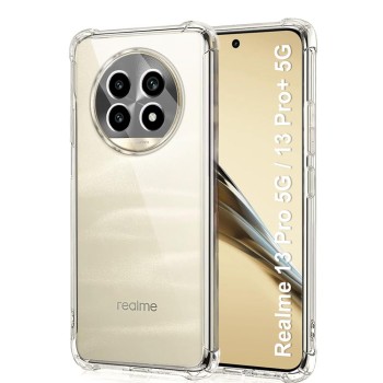 Калъф Shockproof Clear Silicone - Realme 13 Pro / 13 Pro+ - Clear