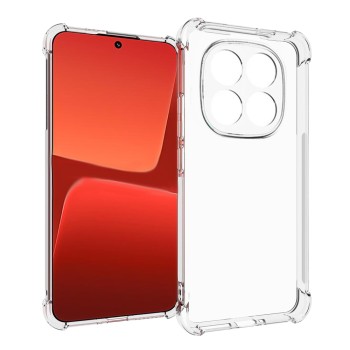 Калъф  Shockproof Clear Silicone - Xiaomi Redmi Note 14 Pro / Poco X7 - Clear