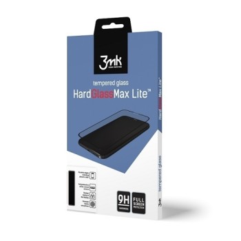 Стъклен протектор 3MK HardGlass Max Lite за Xiaomi Mi A3, Черен