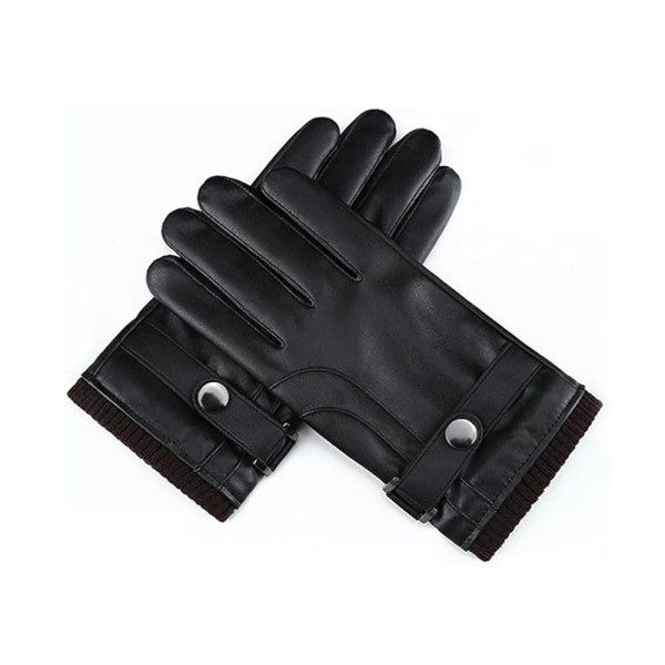 Ръкавица Touchscreen Gloves (OG102) - PU, Elegant Design, Windproof, Free Size - Black