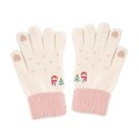 Ръкавица Gloves (ST0011) - from Mink Fur, Size 21cm - White