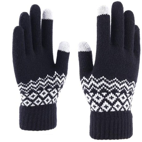 Ръкавица Touchscreen Gloves Knitting (ST0003) - Wool - Black