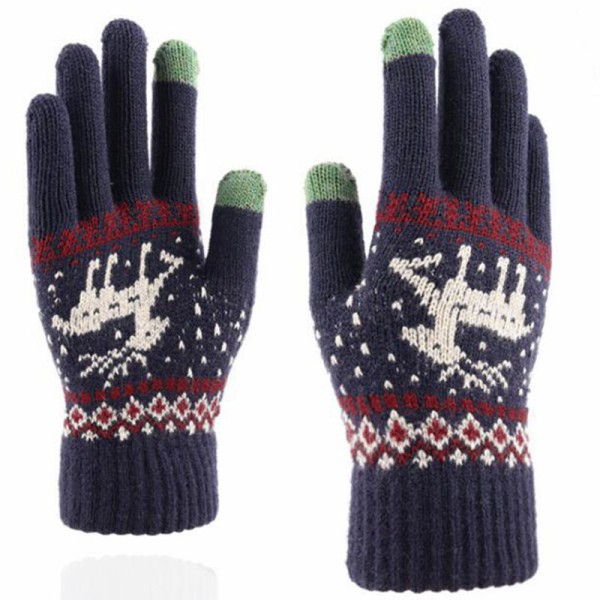 Ръкавица Touchscreen Gloves Raindeer (ST0002) - Wool - Blue