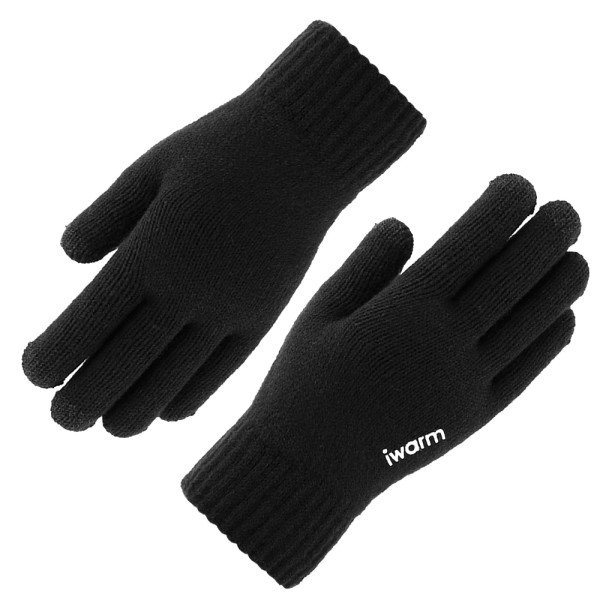 Ръкавица Touchscreen Gloves (ST0005) - Double Layer and Velvet/Acrylic, Size 21cm - Black