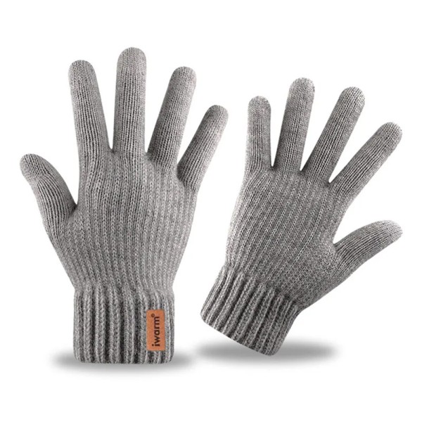 Ръкавица  Gloves (ST0016) - from Alpaca Wool, Size 22cm - Grey