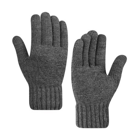 Ръкавица Gloves (ST0015) - from Alpaca Wool, Size 21cm - Dark Gray