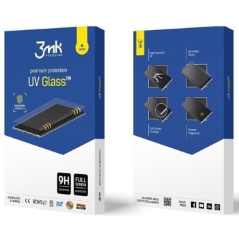 Стъклен протектор 3MK UV Glass за Samsung Galaxy S20 Plus + Без UV Лампа