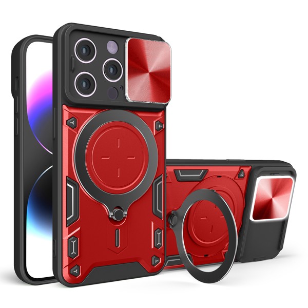 Калъф Techsuit - CamGuard Pro - iPhone 13 Pro Max - Red