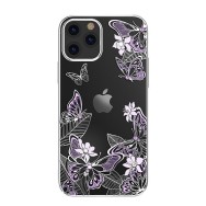 Калъф Kingxbar Butterfly Series original Swarovski crystals iPhone 12 Pro Max purple