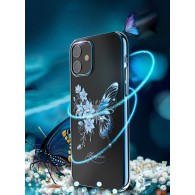 Калъф Kingxbar Butterfly Series original Swarovski crystals iPhone 12 Pro Max blue