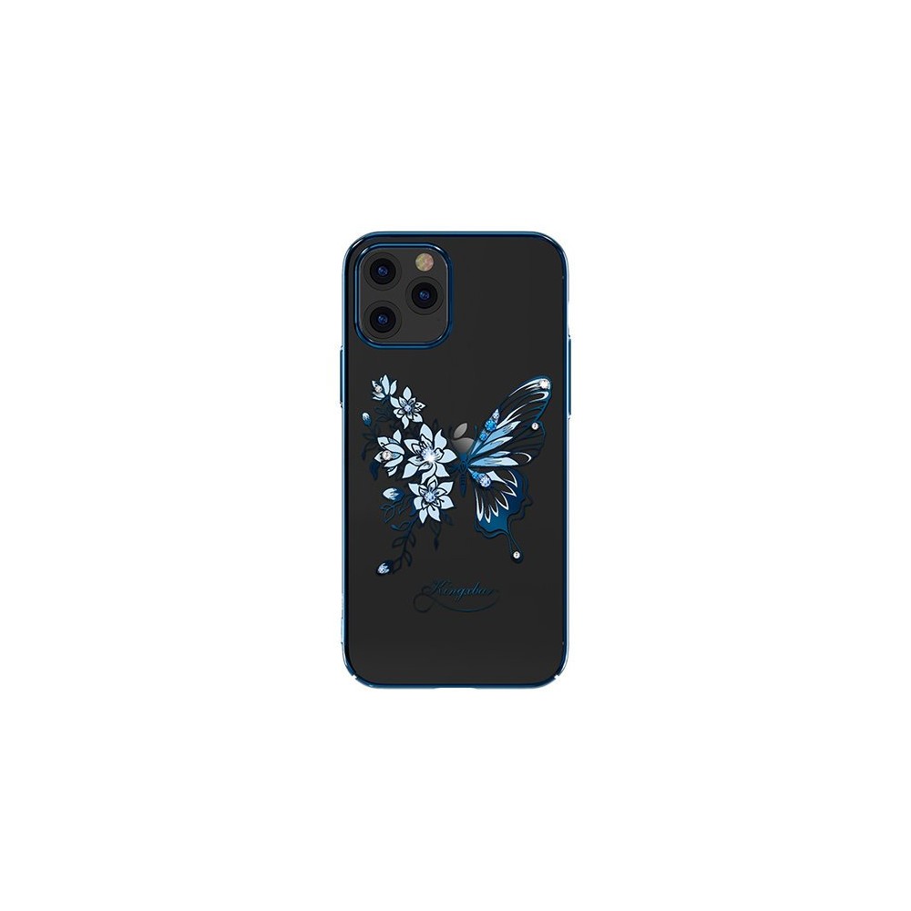 Калъф Kingxbar Butterfly Series original Swarovski crystals iPhone 12 Pro Max blue