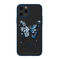 Калъф Kingxbar Butterfly Series shiny original Swarovski crystals iPhone 12 Pro / iPhone 12 blue