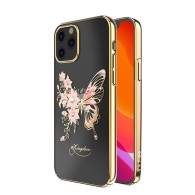 Калъф Kingxbar Butterfly Series original Swarovski crystals iPhone 12 Pro / iPhone 12 golden