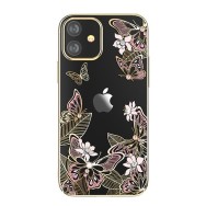 Калъф Kingxbar Butterfly Series original Swarovski crystals iPhone 12 mini pink
