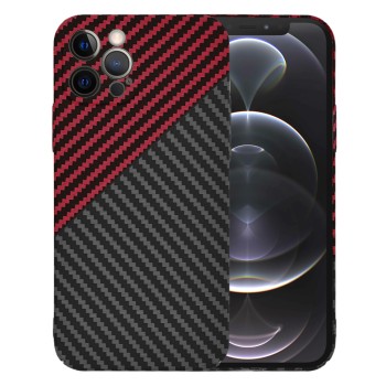 Калъф Techsuit - Carbonite FiberShell - iPhone 12 Pro - Red Vortex