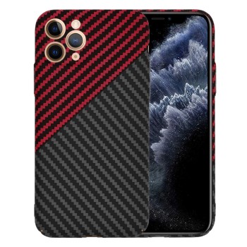 Калъф Techsuit - Carbonite FiberShell - iPhone 11 Pro - Red Vortex