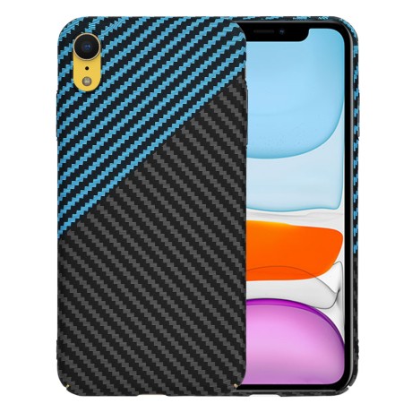 Калъф Techsuit - Carbonite FiberShell - iPhone XR - Blue Pulse