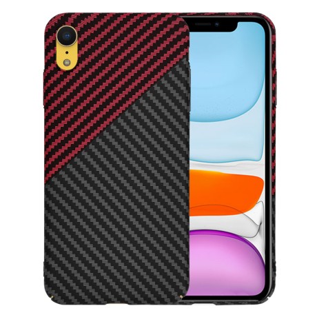 Калъф Techsuit - Carbonite FiberShell - iPhone XR - Red Vortex