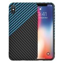 Калъф Techsuit - Carbonite FiberShell - iPhone X / iPhone XS - Blue Pulse